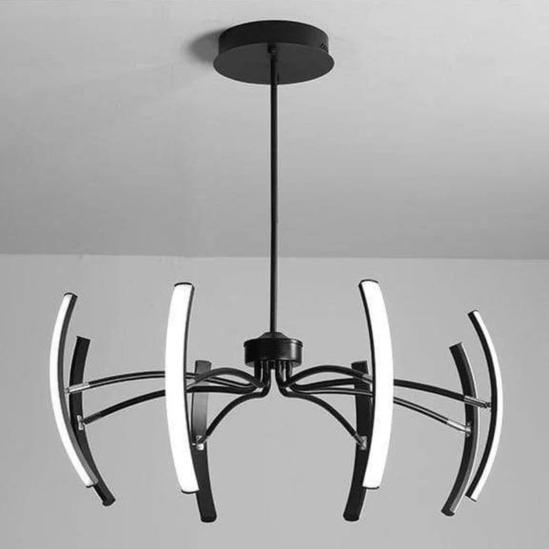 Grand Lustre Metal Noir
