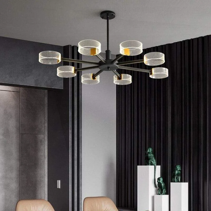 Lustre Noir Salon