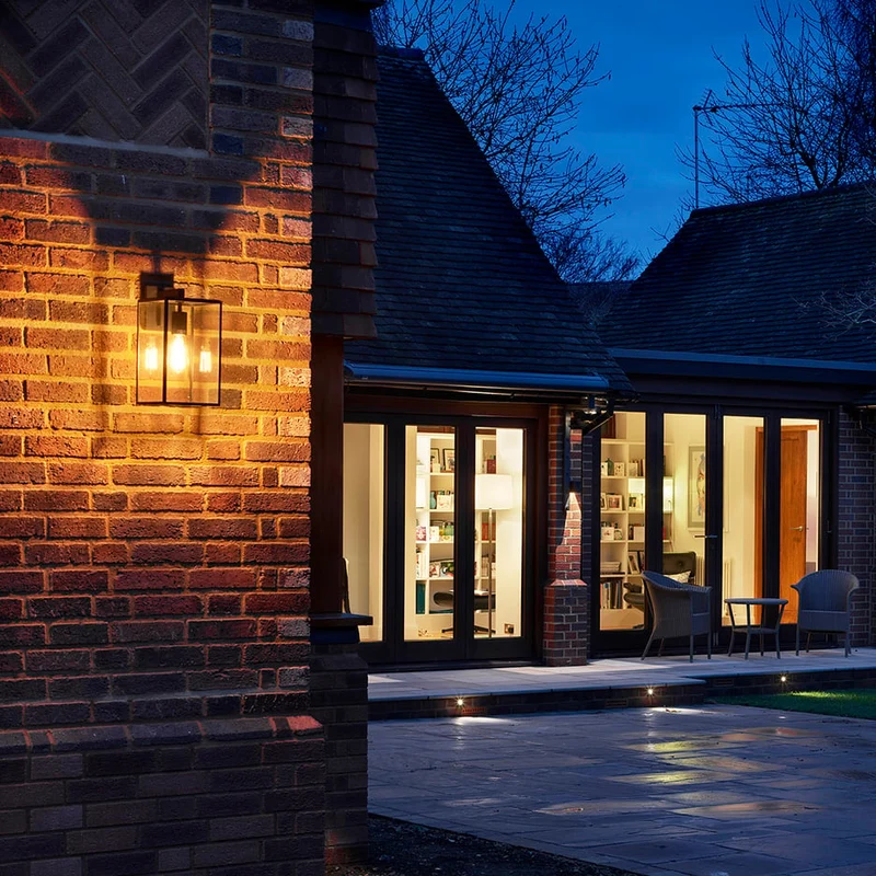 Astro Box Lantern Outdoor Wall Lamp
