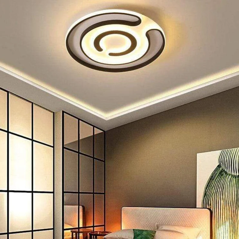 Plafonnier Led Rond Noir