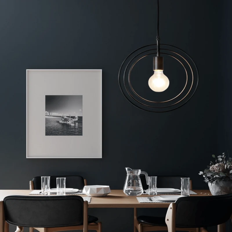 Lustre Contemporain Noir