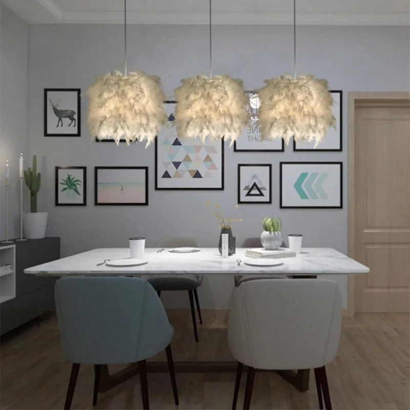 Lustre En Plume Pas Cher