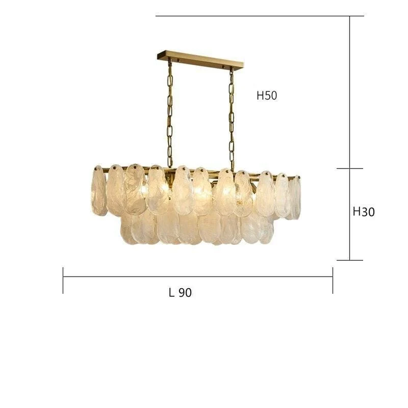 Lustre Luxe Verre