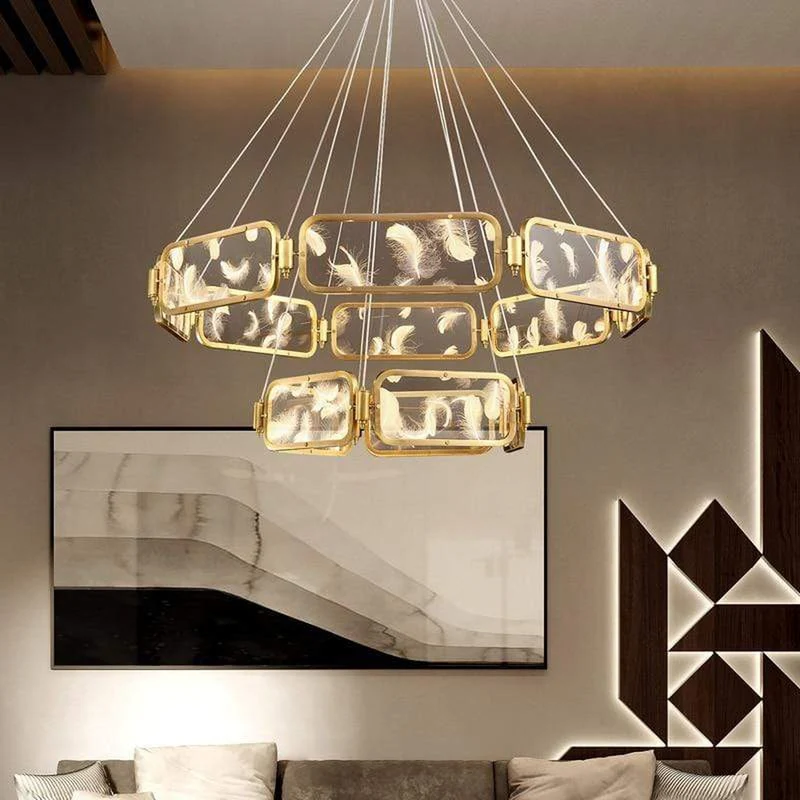 Lustre Cristal Or