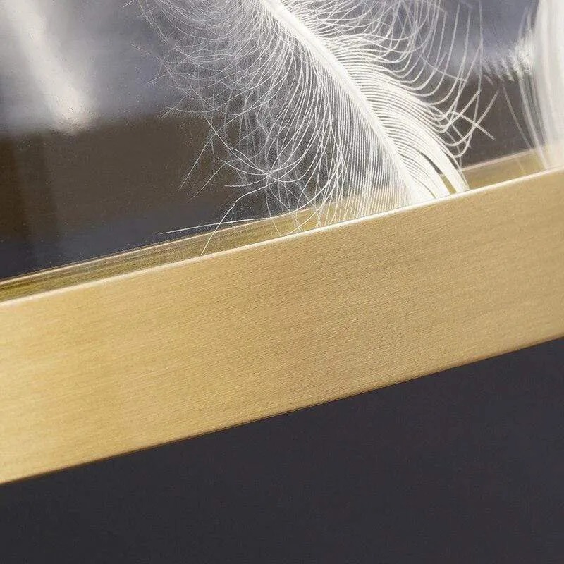 Lustre Blanc À Plume
