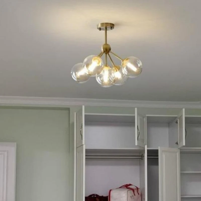 Lustre Métal Verre