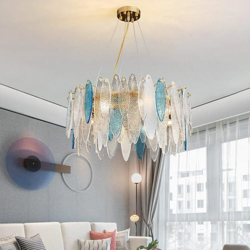 Lustre En Verre Rond