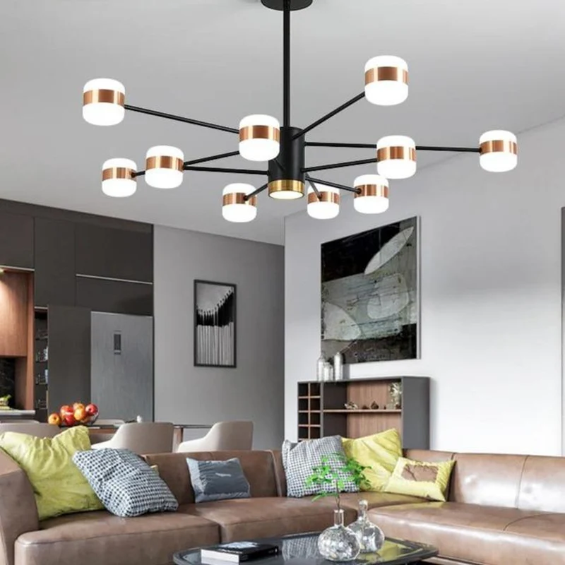 Lustre Design Noir Moderne
