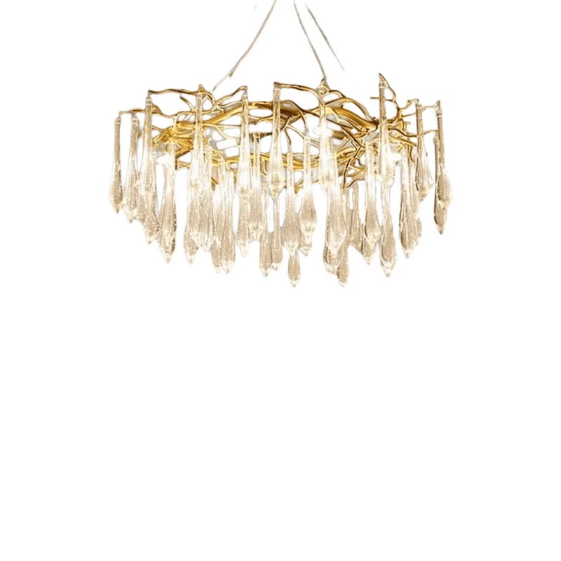 Lustre Grande Taille Design Verre