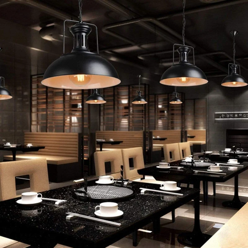 Lustre Rustique Noir