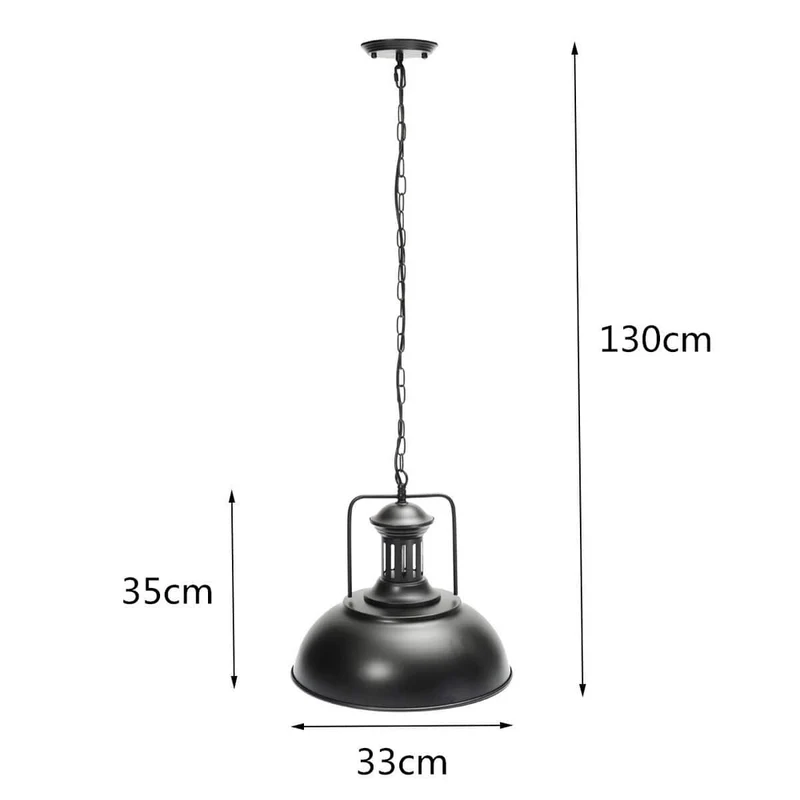 Lustre Rustique Noir