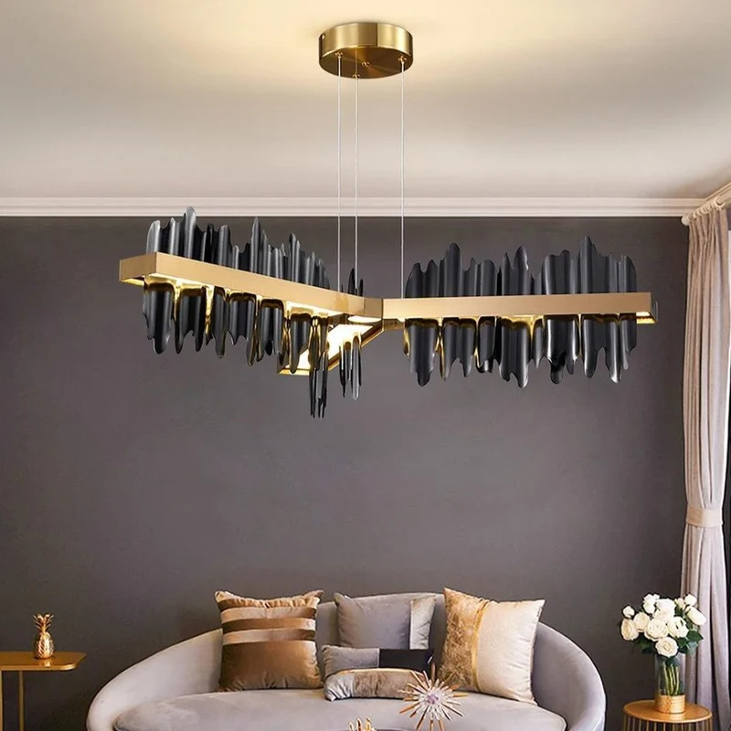 Lustre En Metal Noir