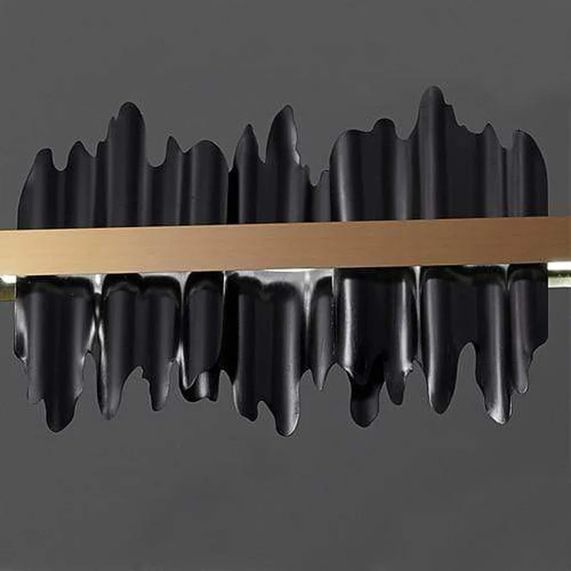 Lustre En Metal Noir