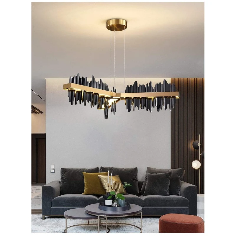 Lustre En Metal Noir