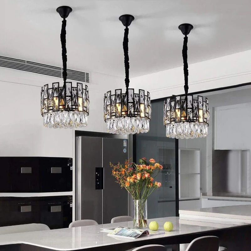 Lustre Moderne En Verre