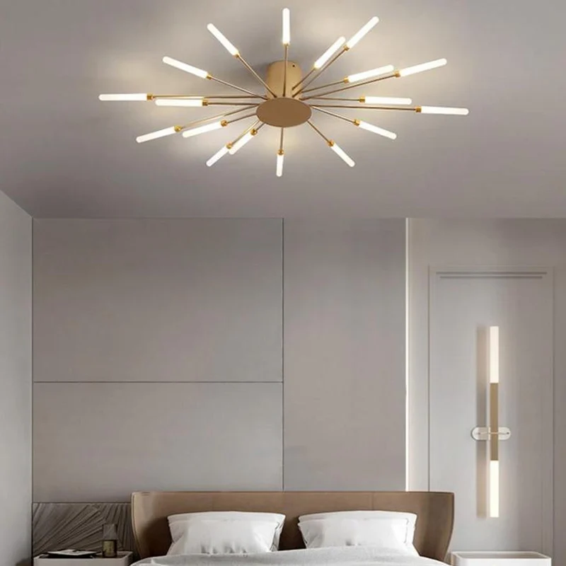 Lustre Moderne Doré