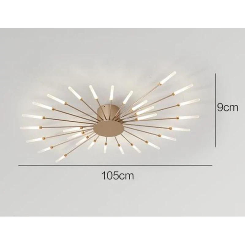 Lustre Moderne Doré