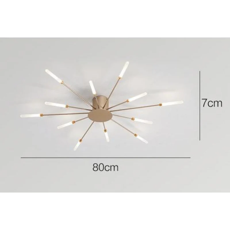 Lustre Moderne Doré