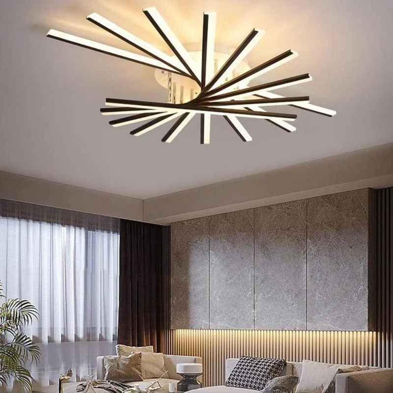 Lustre Moderne Design Noir