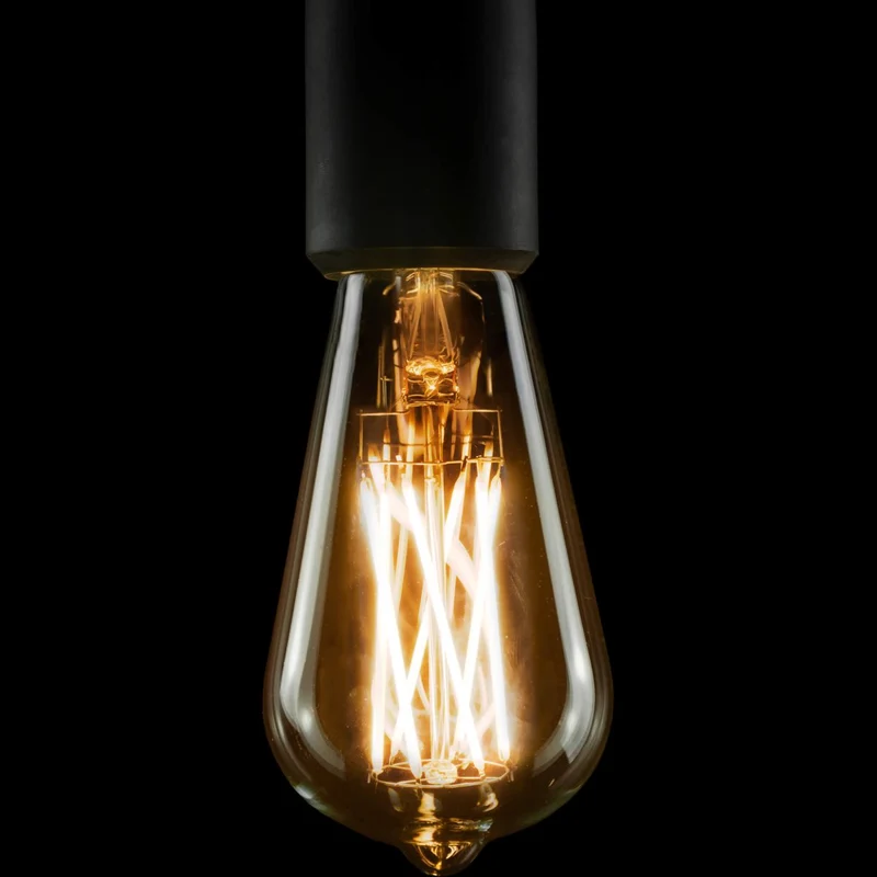 Segula Vintage LED Rustica Long Style E27 ST65 Clear - 650lm 2700K - Dimmable