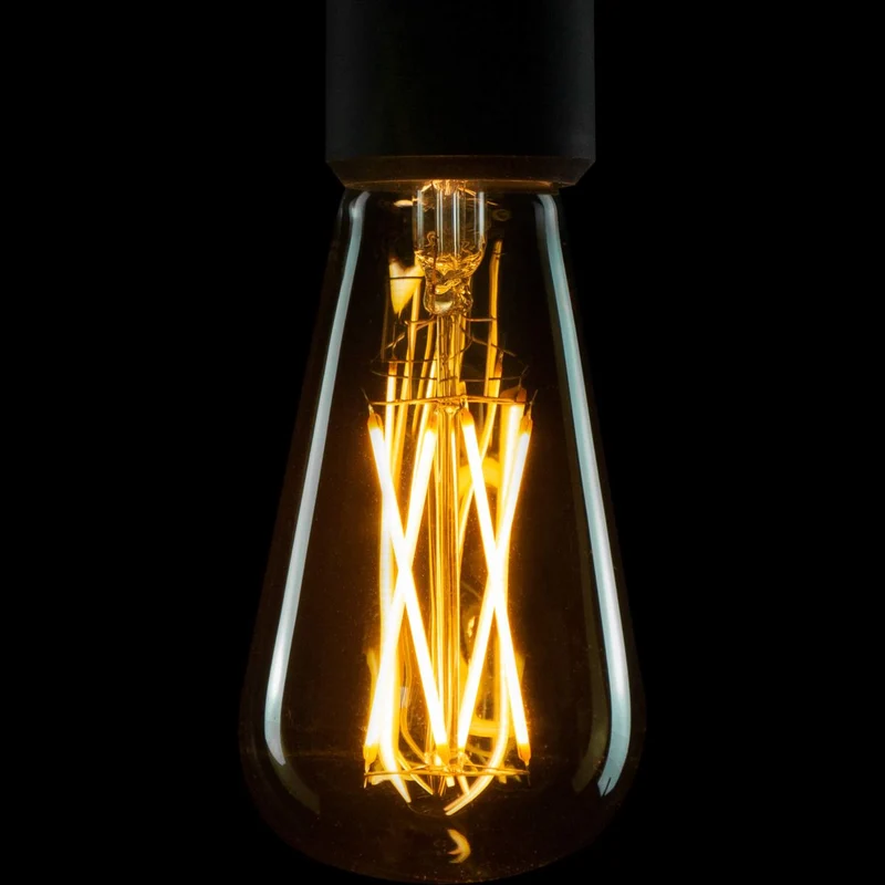Segula Vintage LED Rustica Long Style E27 ST65 Smokey grey - 220lm 1900K - Dimmable