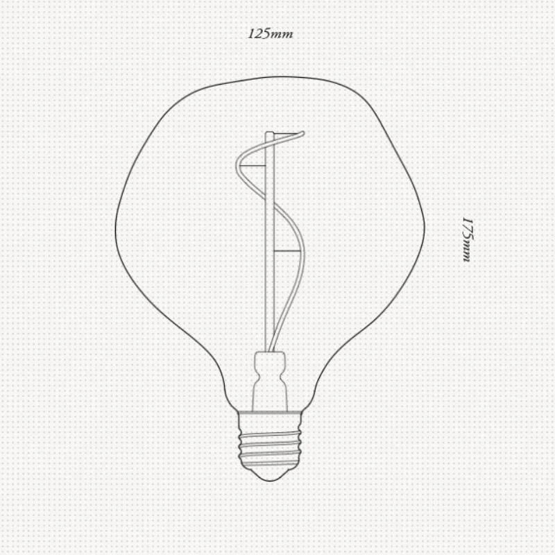 Tala Voronoi I E27 G125 Tinted - 100lm 2200K - Dimmable