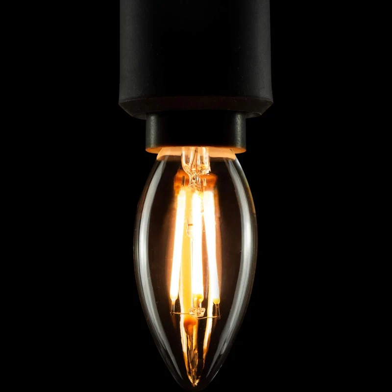 Segula Ambient LED Candle E14 B35 Clear - 270lm 2000K to 2700K - Dim to warm