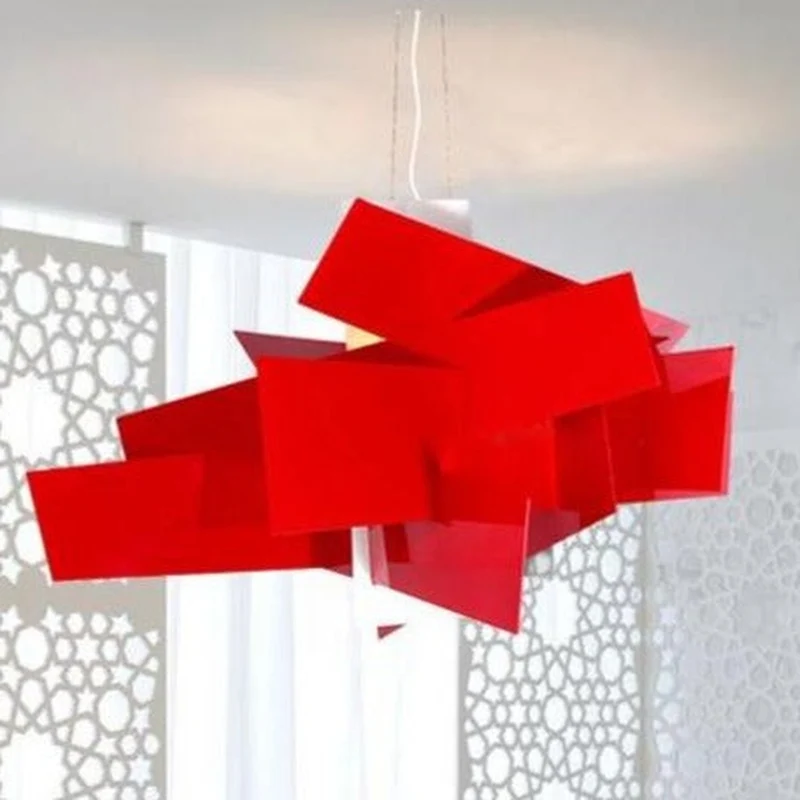 Lustre Suspension Rouge