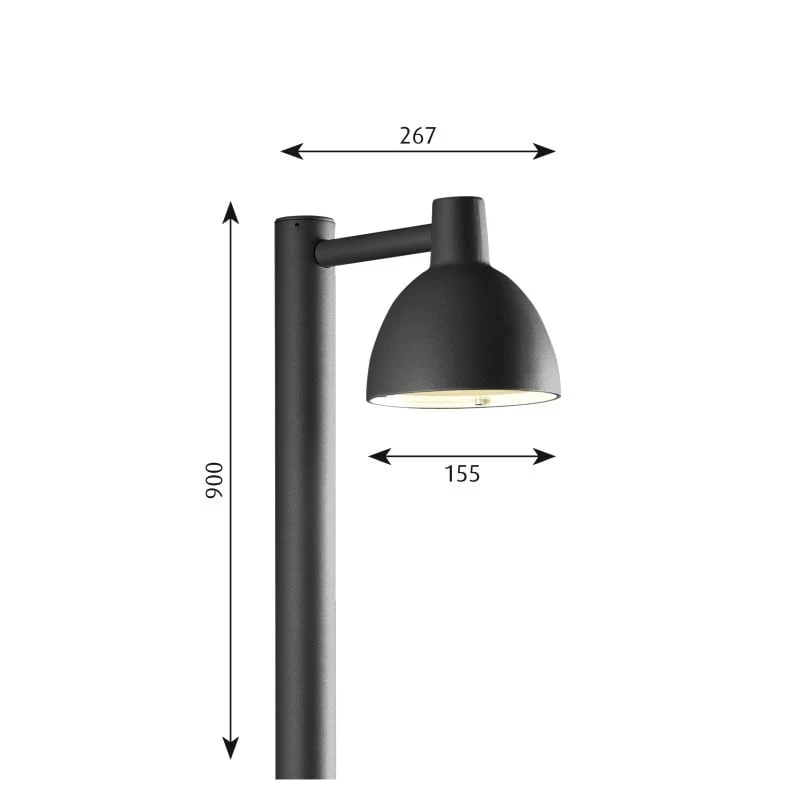 Louis Poulsen Toldbod 155 Bollard
