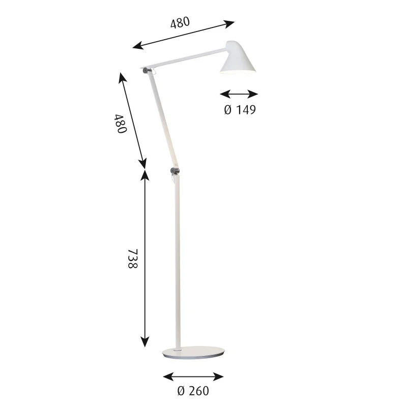 Louis Poulsen Njp Floor Lamp