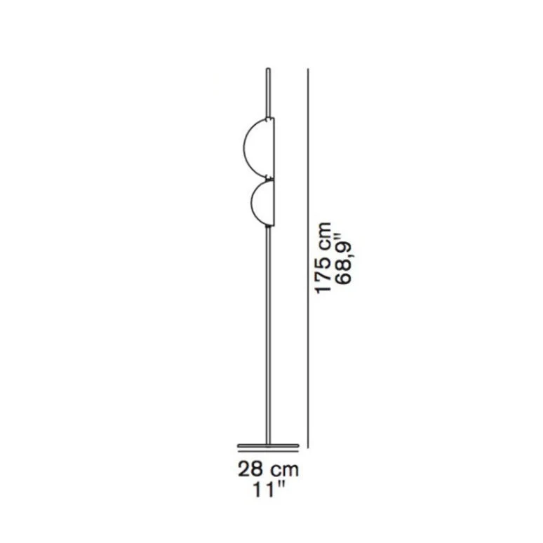 Oluce Superluna Floor Lamp