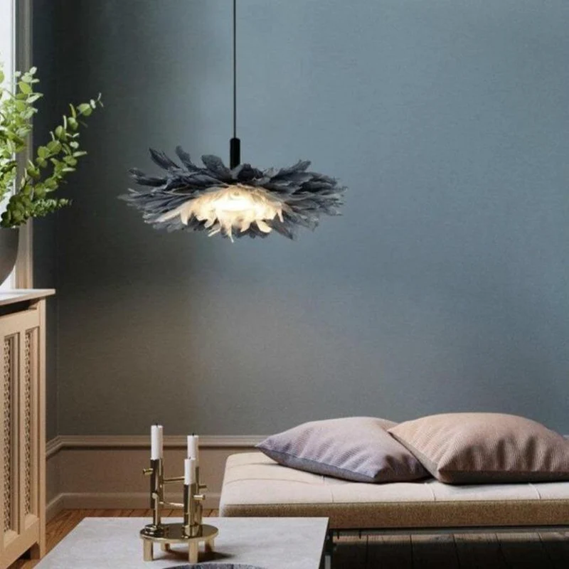 Lustre Plume Noir