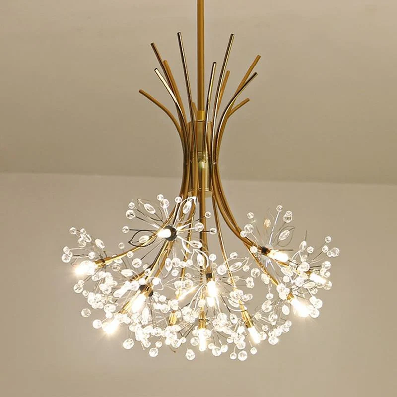 Lustre Métal Fleurs