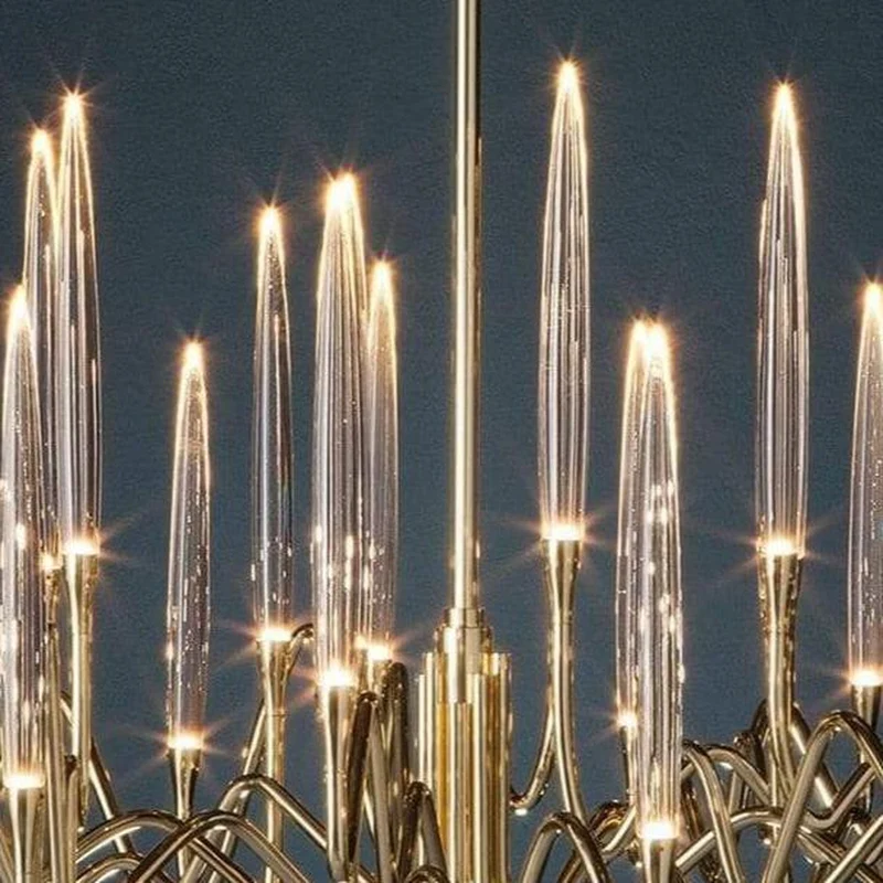 Lustre LED en Verre pour Salle a Manger