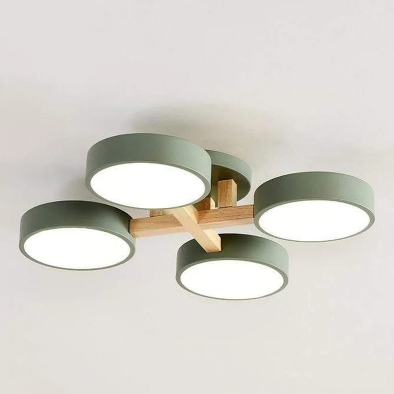 Lustre Bois Industriel