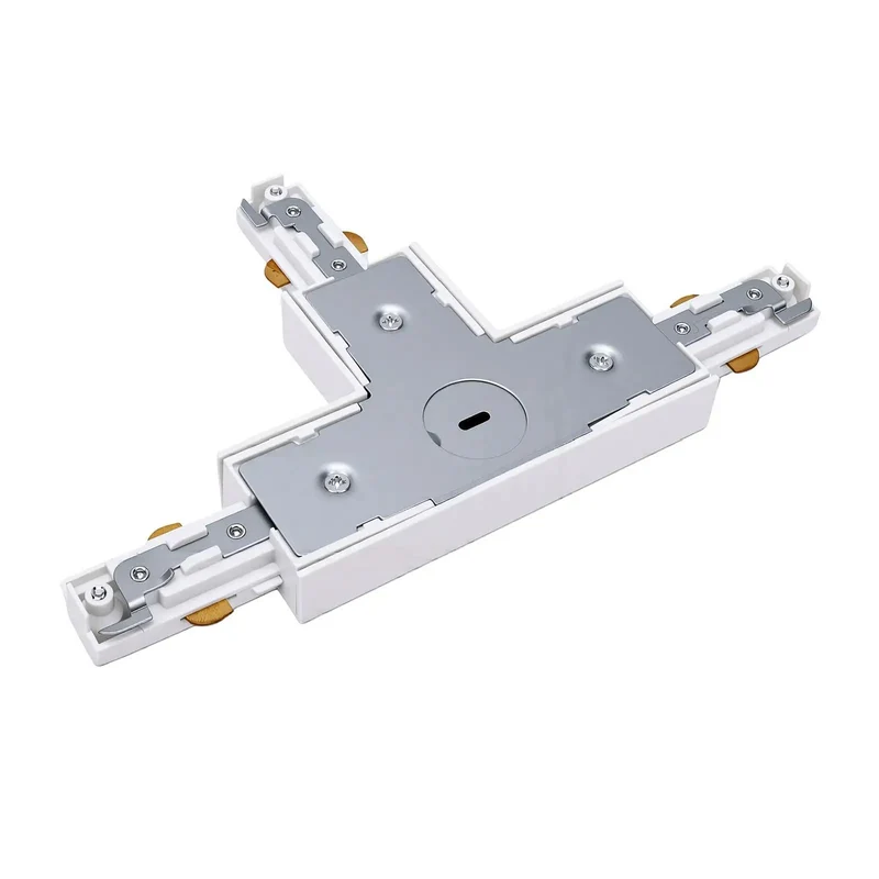 Two Pack H Track T Connector 3 Wire Single Circuit White 90 Degree Branch Track Lighting Adapter Quick Setup No Sweat Wiring Rock Solid Build Smooth Connections Straight Up Quality For T Or L Layouts