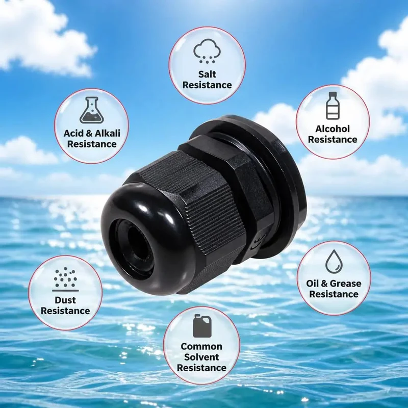 Heavy Duty Nylon Cable Glands With Tough As Nails Ip68 Sealing And Grip Tight Adjustable Strain Relief Cord Locks For Waterproof Electrical Wire Management Systems