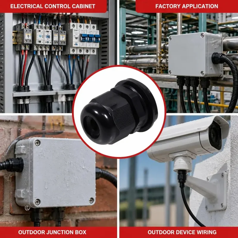Heavy Duty Nylon Cable Glands With Tough As Nails Ip68 Sealing And Grip Tight Adjustable Strain Relief Cord Locks For Waterproof Electrical Wire Management Systems