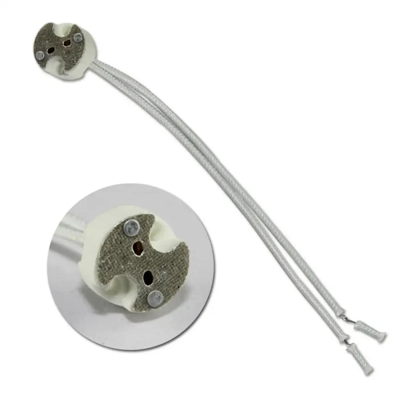 10 Pack MR16 12V Ceramic Lamp Holders With 140mm Fly Leads For LED Fixtures And Hassle Free Wiring Projects Top Tier Gear Badass Durability Smooth Installation Anywhere