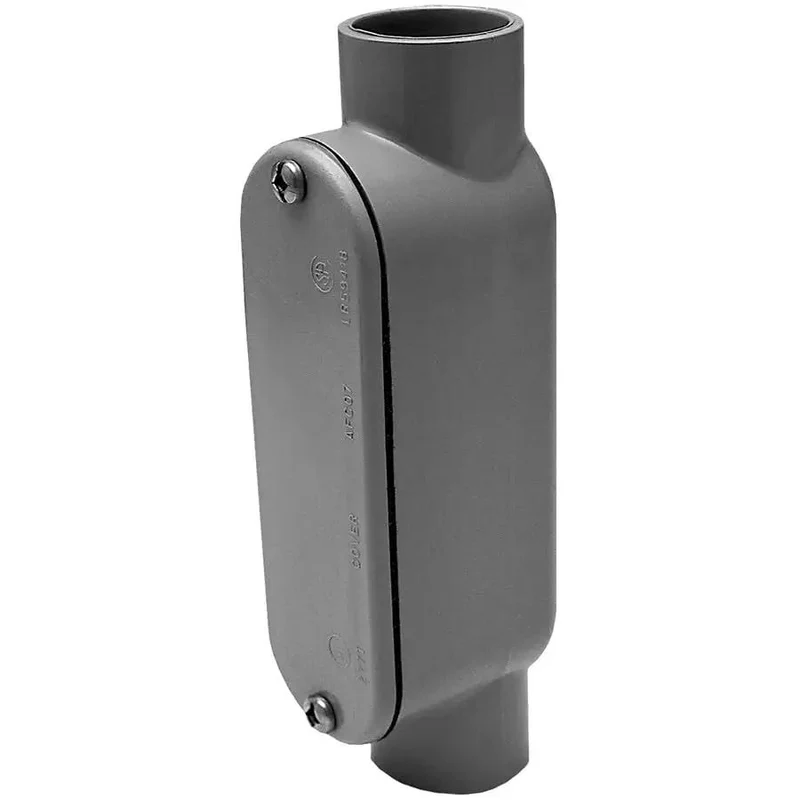 Pvc C Conduit Body 1 1 2 Inch Trade Size Indoor Outdoor Burial Rated For Residential Commercial And Industrial Work Pro Grade Electrical Hardware Tough As Nails Design Ensures Straight Shot Installs Every Single Time With Zero Drama 2 Pack