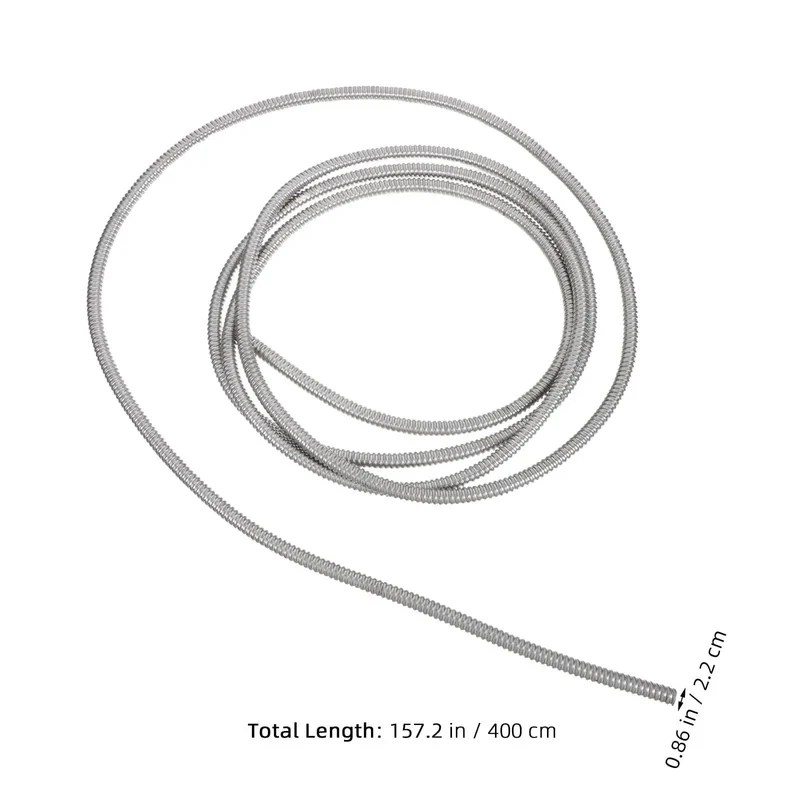 Heavy Duty Stainless Steel Bendable Conduit Sleeve For Weatherproof Cable Management And Secure Wire Protection In Garage Or Shop Projects With A Slick Flexible Build That Locks Down Your Cables Against Heat Moisture And Rough Use