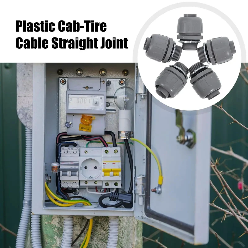 Heavy Duty Flexible Conduit Connectors NPT Three Quarter Inch PVC Pipe Couplers 5 Pack Hella Durable Snug Secure Grip For Home And Pro Electrical Wiring Repairs Smooth Install