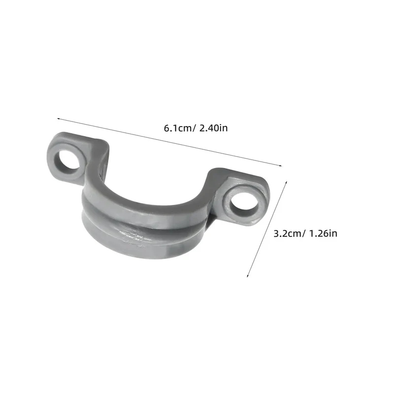 Thirty Pack Real Heavy Duty Three Quarter Inch Pvc Conduit Clamps Flexible Two Hole U Clip Pipe Mounting Straps For Straight Shooting Wire Runs And Rock Solid Diy Build Projects