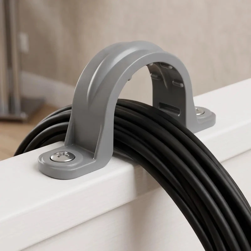 Thirty Pack Real Heavy Duty Three Quarter Inch Pvc Conduit Clamps Flexible Two Hole U Clip Pipe Mounting Straps For Straight Shooting Wire Runs And Rock Solid Diy Build Projects