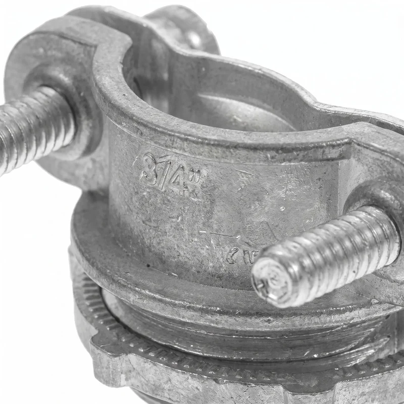 Heavy Duty Four Pack Three Quarter Inch Cable Clamps Zinc Alloy Threaded Connectors For Electrical Conduit Wiring With Knockout Vibration Resistance And No Fuss Mounting Built Badass Tough