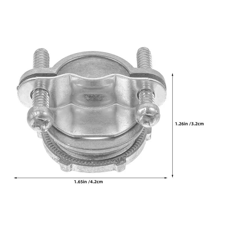 Heavy Duty 4 Set 3/4 Inch Cable Connectors For Electrical Conduit Fittings With Robust Threaded Wire Clamps That Squash Vibration And Guarantee A Dead Simple Mount Every Time