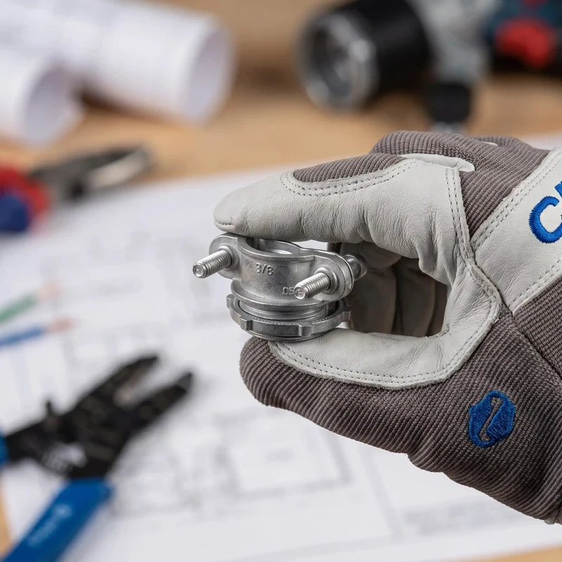 Heavy Duty Conduit Cable Clamps With An Ironclad Grip For No Sweat Electrical Runs Top Shelf High Strength Alloy And Quick Finger Fitment To Keep Your Wired Connections Snug As A Bug Four Piece Set
