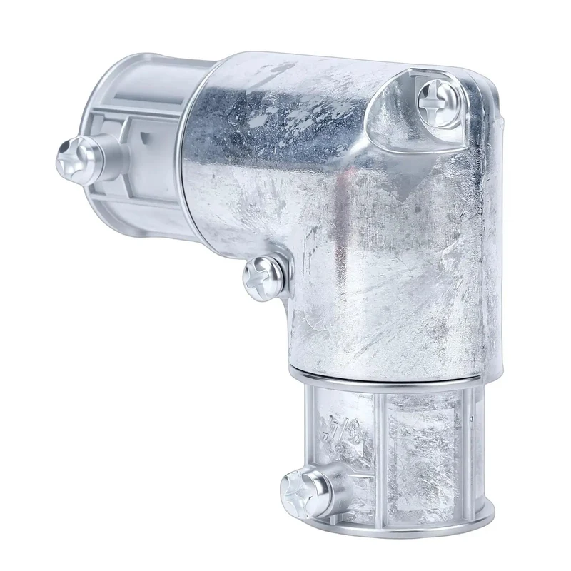 Heavy Duty EMT Conduit Fitting Three Quarter Inside Corner Pull Elbow 90 Degree Bend With No Sweat Installation For Seamless Electrical Wiring Layouts And Hassle Free Conduit Runs That Work Like A Charm