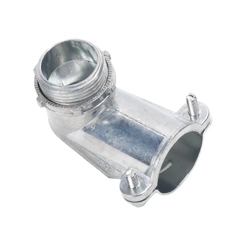 10 Piece 3/4 Inch Flexible Metal Conduit Elbow, 90 Degree Zinc Die Cast Squeeze Connector For AC MC Cables, Quick Install Wire Turn That Lets You Navigate Tight Spaces Without A Sweat