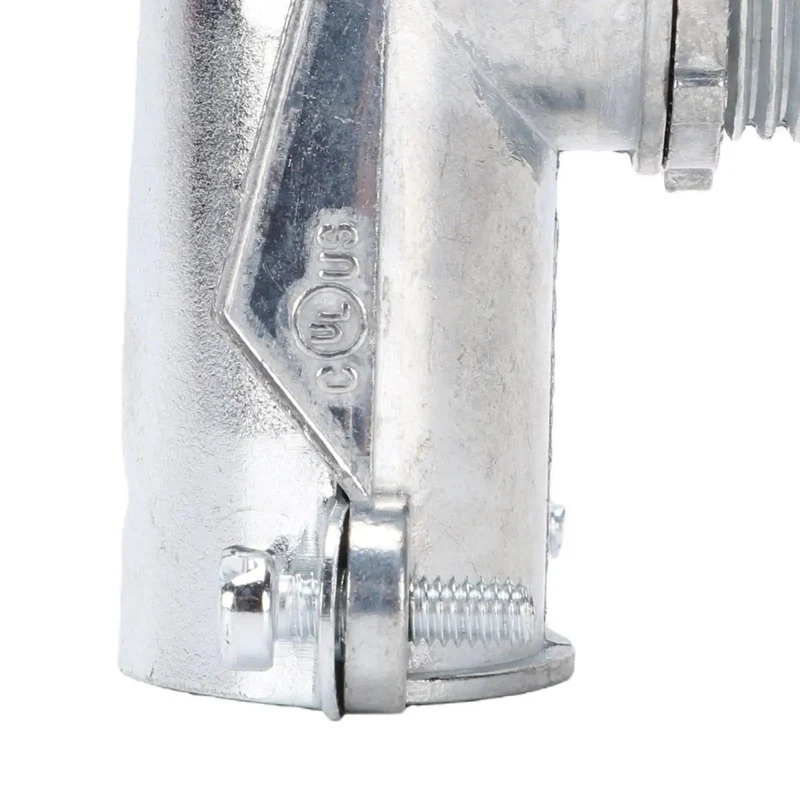 Rock Solid Three Quarter Inch Conduit Elbow Squeeze Connector 90 Degree Sweep For AC MM And MC Cable With Flexible Metal Conduit 10 Pack Easy Bang On Fit Instruction Manual Included